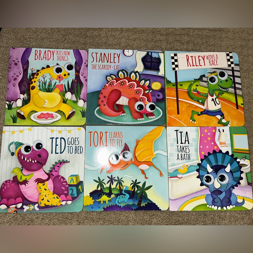 Lot of 6 Dino Dinosaur Board Books Children’s Books